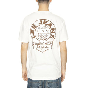 Relaxed Tee Ecru - Maglietta Girocollo Uomo Bianca 112364544  LEE 