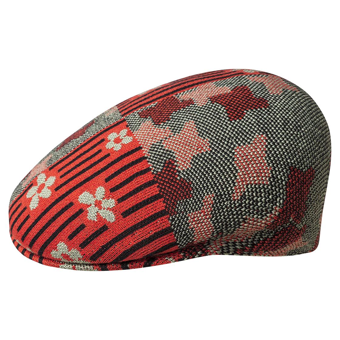 Nature Flip 504 Oil Green / Cherry Glow - Cappellino a Coppola Multicolore K3579-OC309  KANGOL 