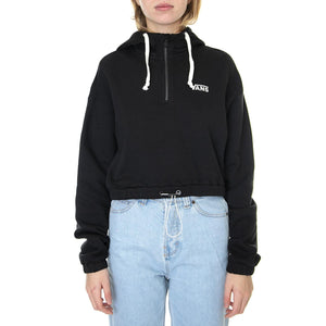 Wm Vine Hoodie Black - Felpa con Cappuccio Donna Nera VN0A4PSIBLK1  VANS 