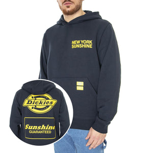 NYS Double Logo Hoodie Dark Navy - Felpa con Cappuccio Uomo Blu DK0A4Y47DNX1  DICKIES 
