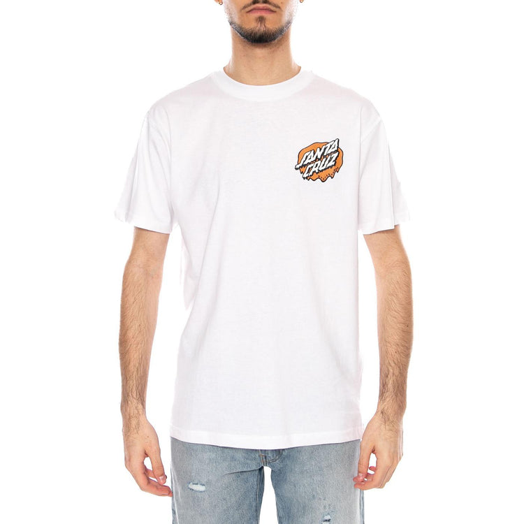 Slime Scream White - Maglietta Girocollo Uomo Bianca SCA-TEE-12777 White SANTA CRUZ 