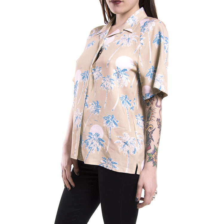 JILL HAWAII S/S BLOUSE WO S SAFARI H109746155  WESC 