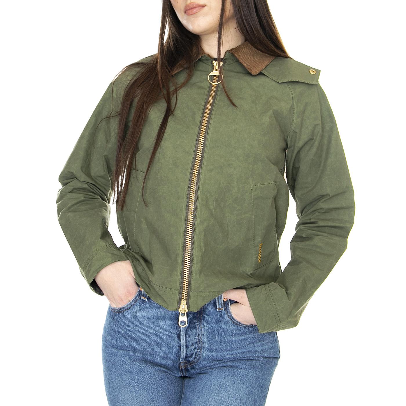 Campbell Showerproof Army Ancient - Giacca Donna Verde LSP0038-GN32-SS23  BARBOUR 