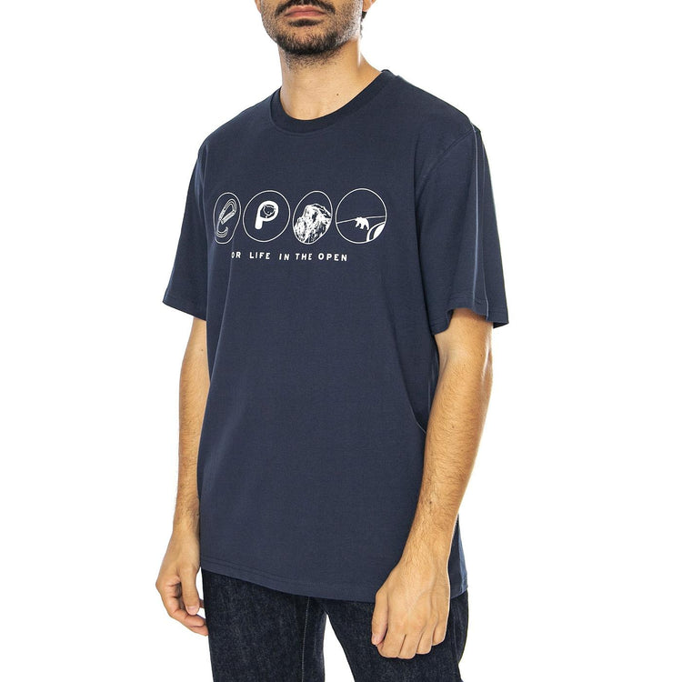 Multi Symbols T-Shirt Navy Blazer - Maglietta Girocollo Uomo Blu PFD0332-203  PENFIELD 