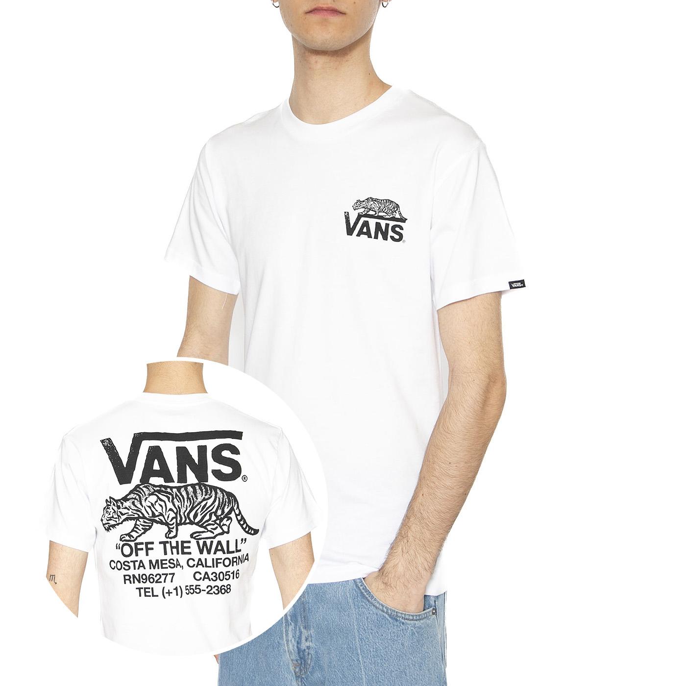 Sneaky SS White - Maglietta Girocollo Uomo Bianca VN000M3YWHT1  VANS 