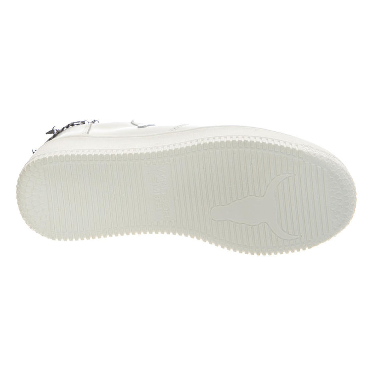 REMEMBER WHITE BRAVE / ANTIQUE SILVER CHAIN - Scarpe Stringate Donna Bianche WSPREMEMBER-WHTASIL . WINDSOR SMITH 