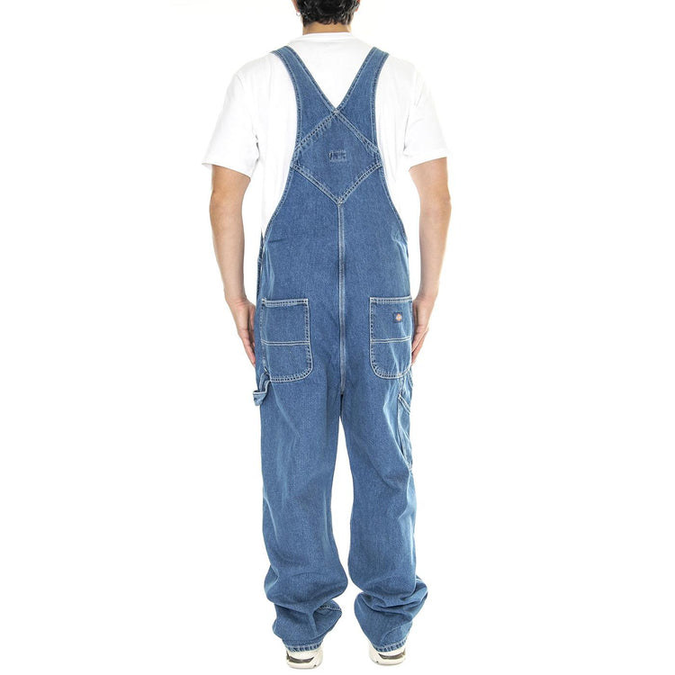 Dickies Classic Denim Bib Classic Blue - Salopette Denim Jeans Uomo Blu DK0A4XYACLB1  DICKIES 