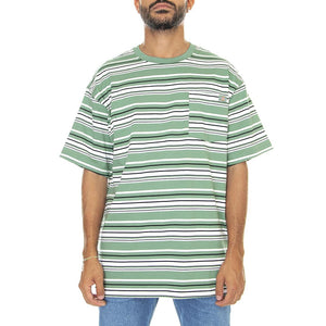 Westover Stripe Tee Dark Ivy - Maglietta Girocollo Uomo Verde / Multicolore DK0A4Y1PC971  DICKIES 