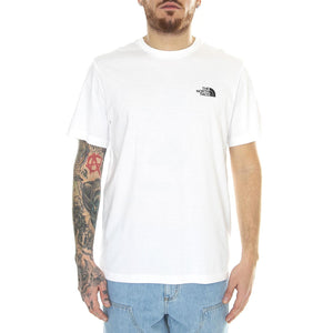M S/S Simple Dome Tee Tnf White - Maglietta Girocollo Uomo Bianca NF0A87NGFN41  THE NORTH FACE 