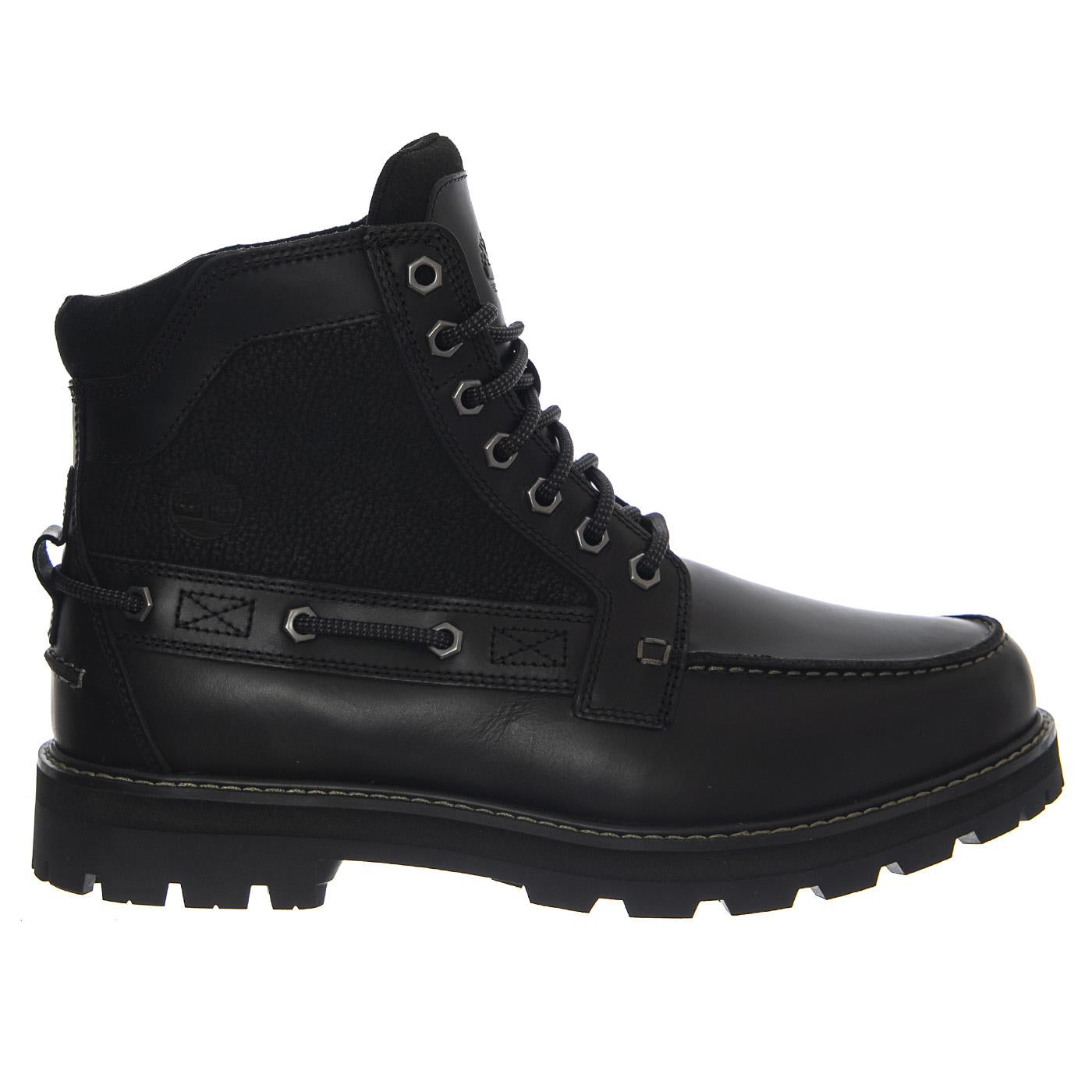 Britton Road Mid Lace Up -- Stivali Uomo Nero Pelle Full Grain TB0A697H W021 TIMBERLAND 