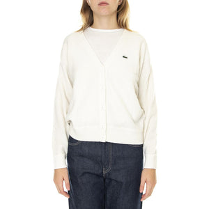 Pullover-70V - Cardigan Donna Bianco AF9545-70V  LACOSTE 