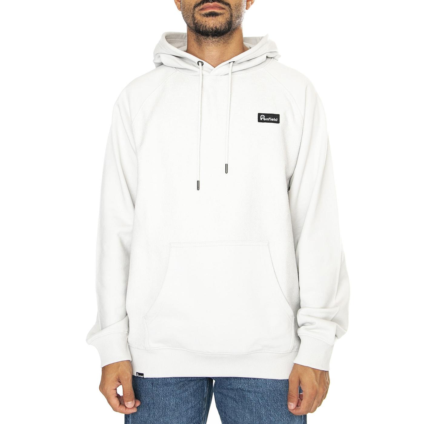 Reverse Loopback Hood Nimbus Cloud - Felpa con Cappuccio Uomo Grigia PFD0354-F57  PENFIELD 