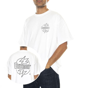 S/S Ablaze T-Shirt White / Black - Maglietta Girocollo Uomo Bianca I033639.00AXX  CARHARTT WIP 