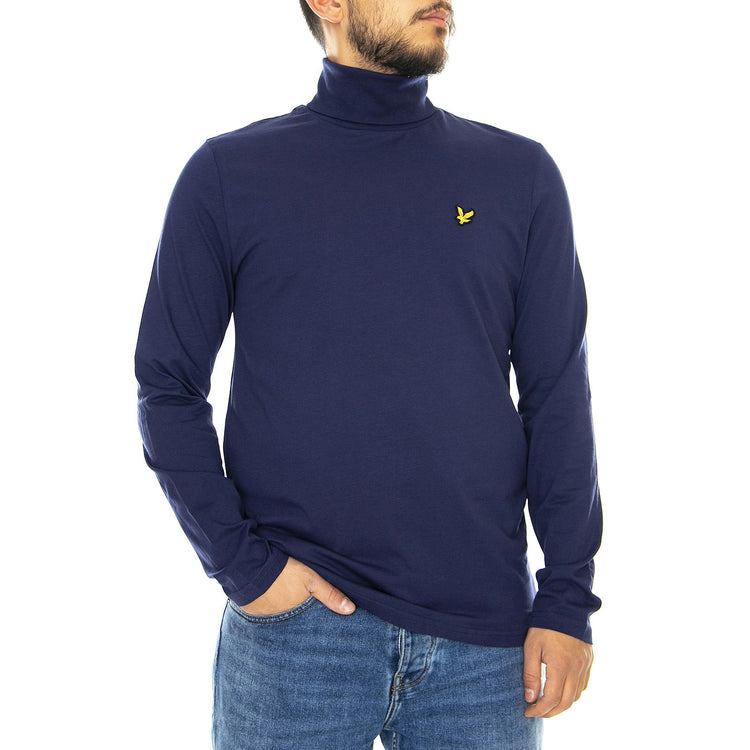 Polo Neck Ls Tee - Navy Blue - Maglietta Collo Alto Uomo Blu TS723V-Z99  LYLE & SCOTT 