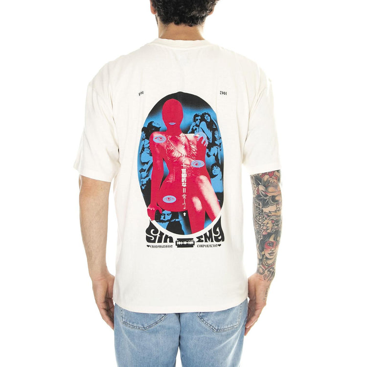 Pinku Eiga TS Whisper White - Maglietta Girocollo Uomo Bianca I033489.WHW.67.  EDWIN 