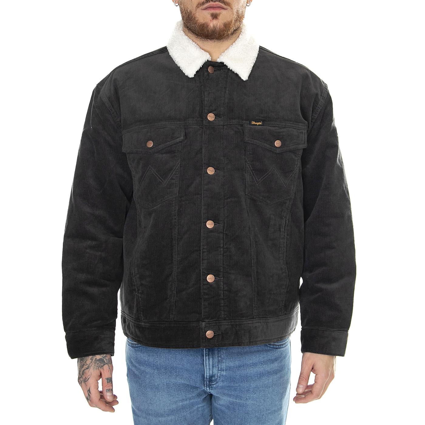 Antifit Sherpa Faded Black - Giacca Invernale Uomo Nera W441WLXV6  WRANGLER 