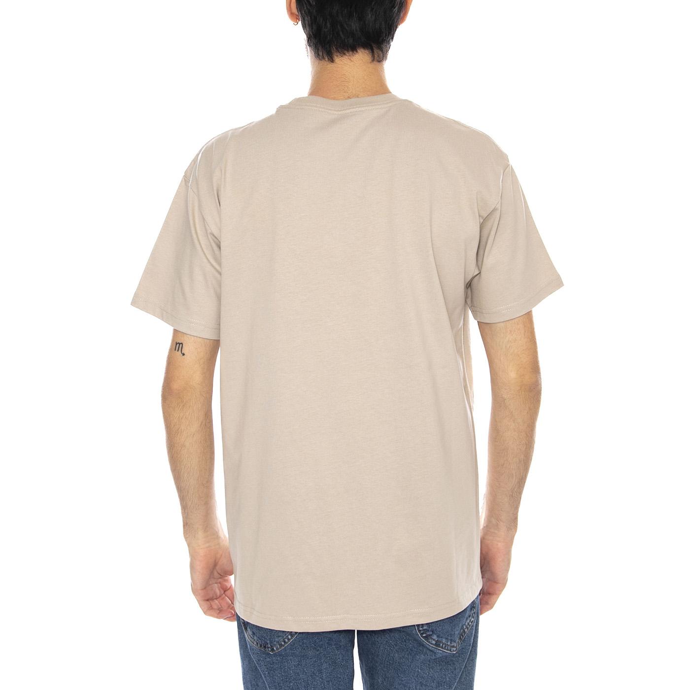 S/S Chase T-Shirt Fleur De Sel / Gold - Maglietta Girocollo Uomo Beige I026391.38AXX  CARHARTT WIP 