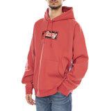 Obey Half Icon Fleece Mineral Red -- Sweat à Capuche Homme Rouge  Homme OBEY