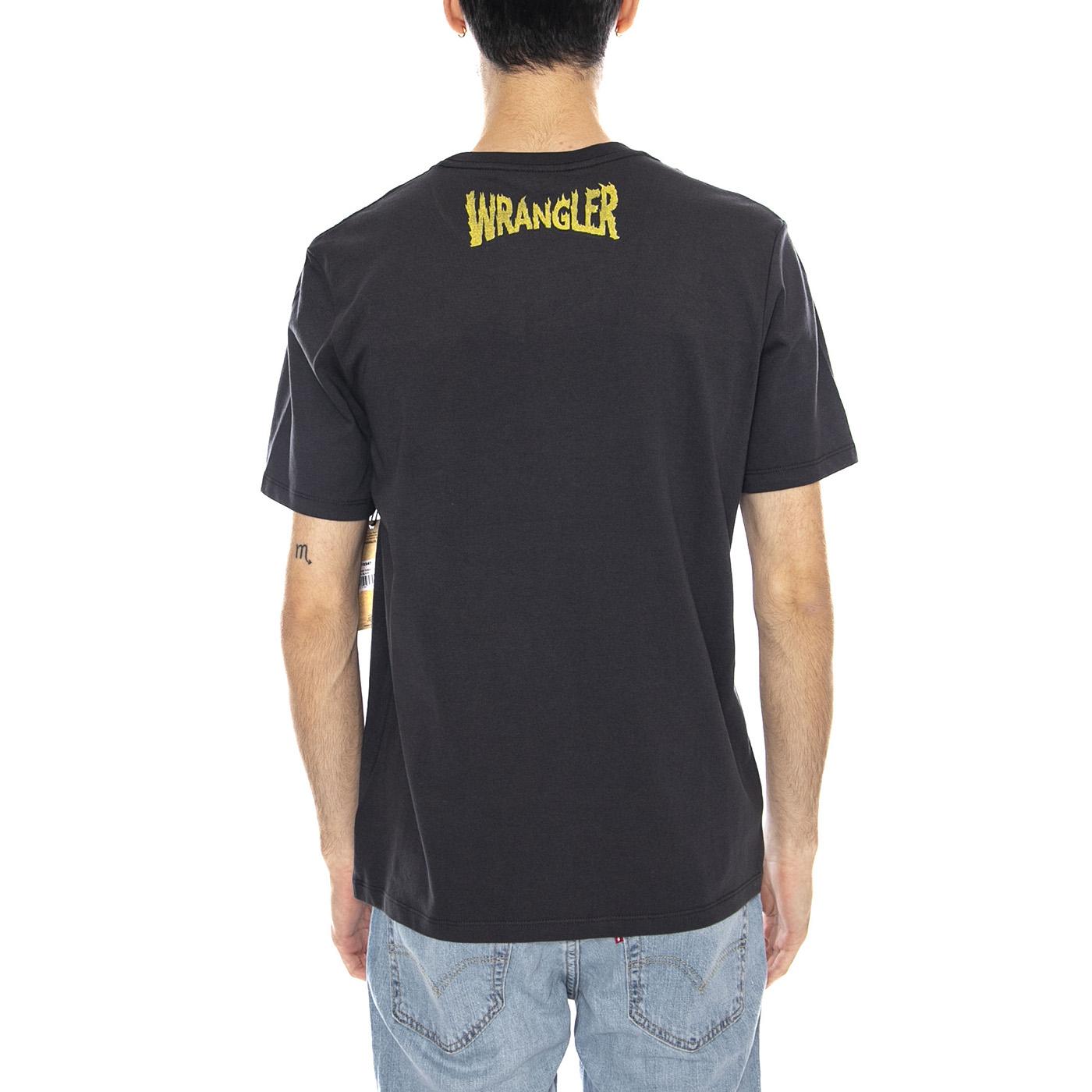 Stranger Things Tee Washed Black - Maglietta Girocollo Uomo Nera 112378547 . WRANGLER 