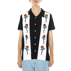 M' Ewtua Shirt Black XXL - Camicia Maniche Corte Uomo Nera / Multicolore SHT0057BLK  DOOMSDAY 