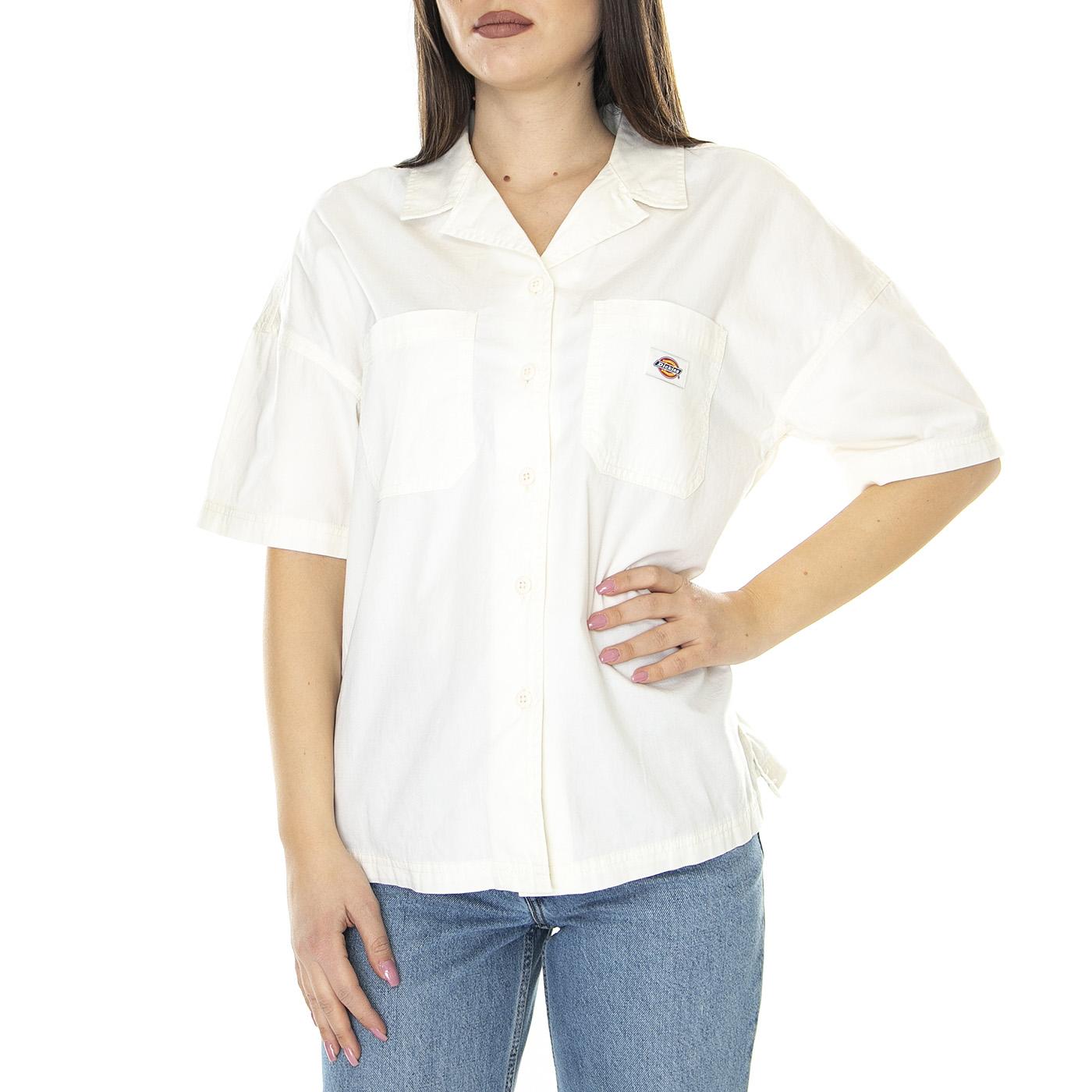 W' Vale Cloud - Camicia Maniche Corte Donna Beige DK0A4Y7SC581  DICKIES 