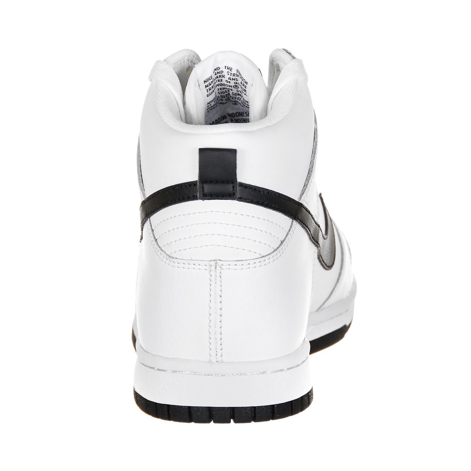 MEN S NIKE DUNK HI SHOE WHITE/BLACK 93401_4  NIKE 