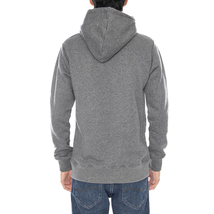 Logo Hoodie Heather Grey - Felpa con Cappuccio Uomo Grigia 6050193 10122 CAT 