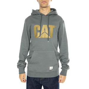 Logo Hoodie Stormy Weather - Felpa con Cappuccio Uomo Grigia 6050126-18-4214  CAT 