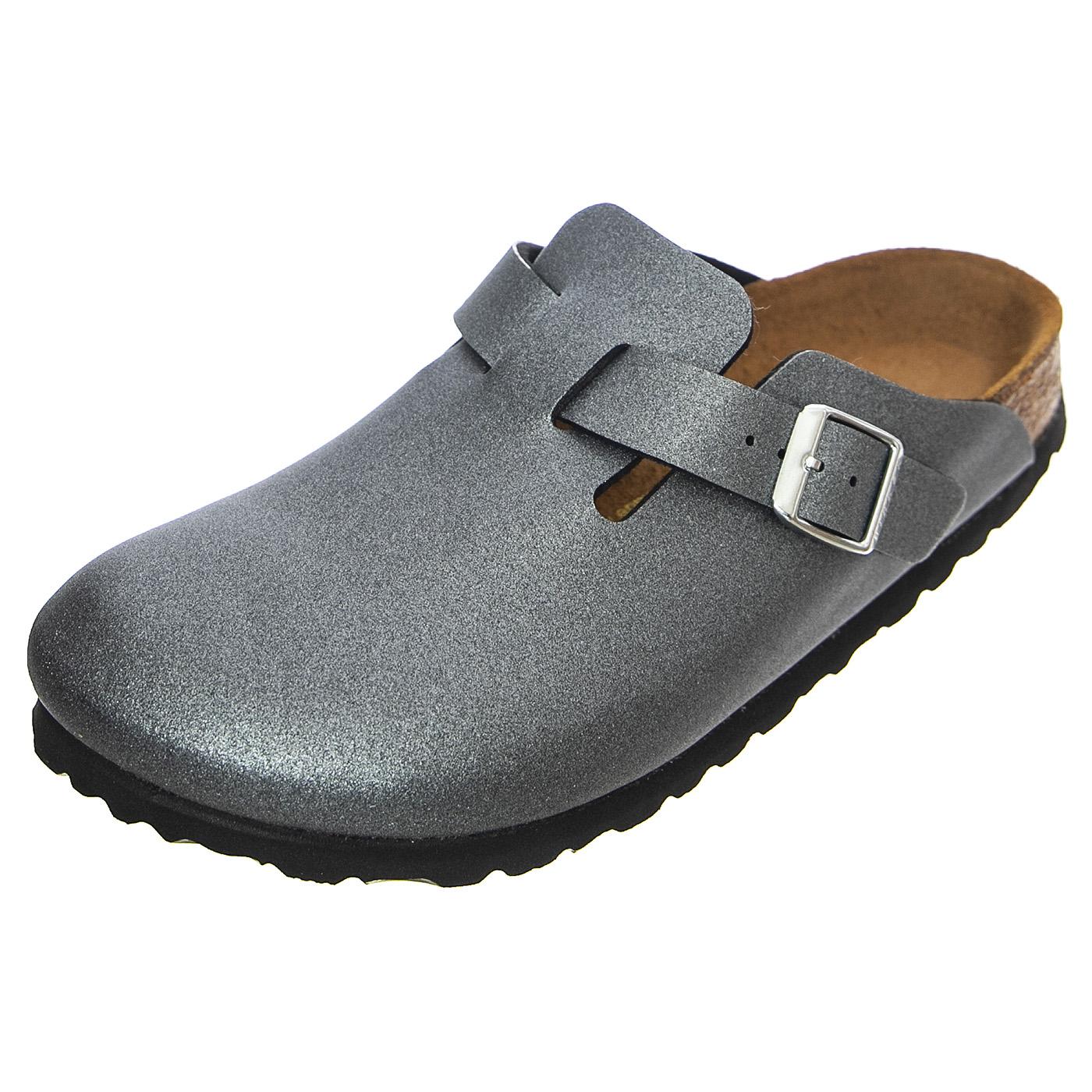 Boston Icy Metallic Anthracite - Sandali Donna Grigi - Calzata Stretta 1014291  BIRKENSTOCK 