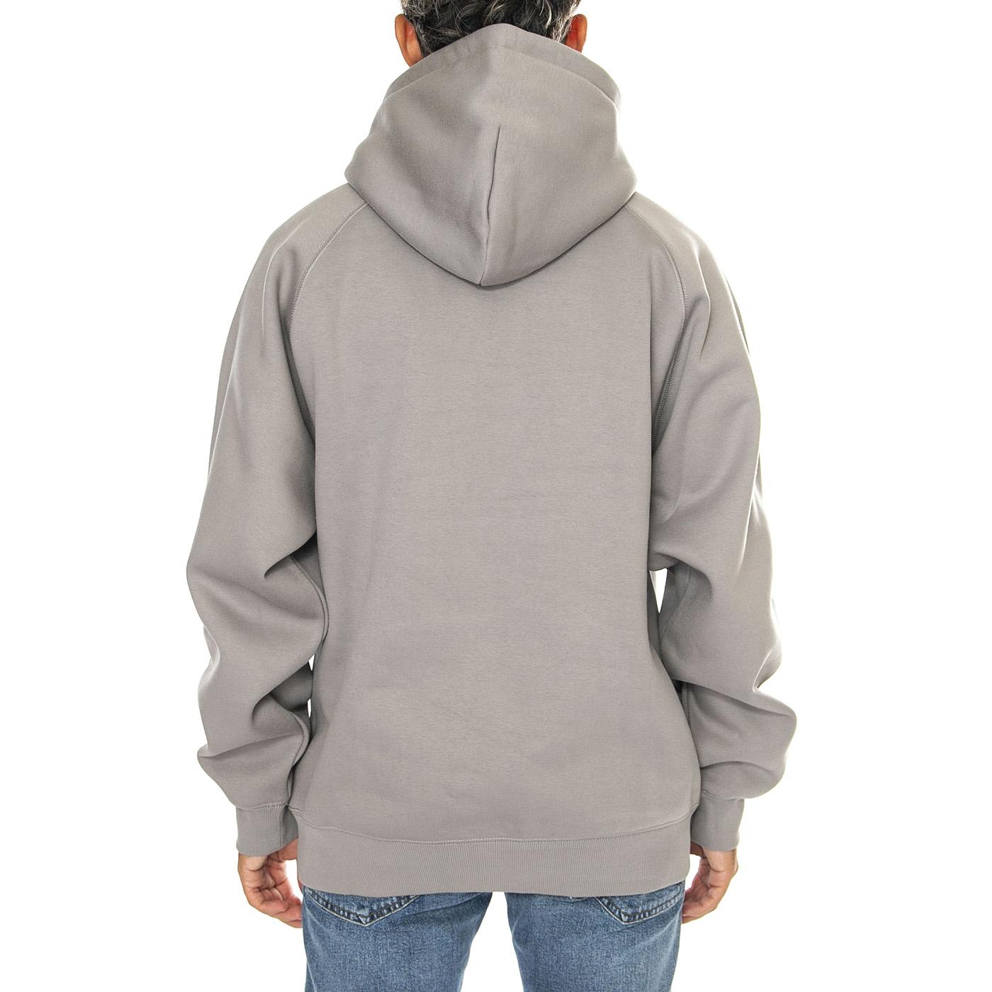 Hooded Yute Sweat Misty Grey - Felpa con Cappuccio Uomo Grigia I033937.29KXX  CARHARTT WIP 