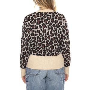 Knit Cardigan Animal Print -- Cardigan Donna Animalier 53W/10638 Animal Print WILD PONY 