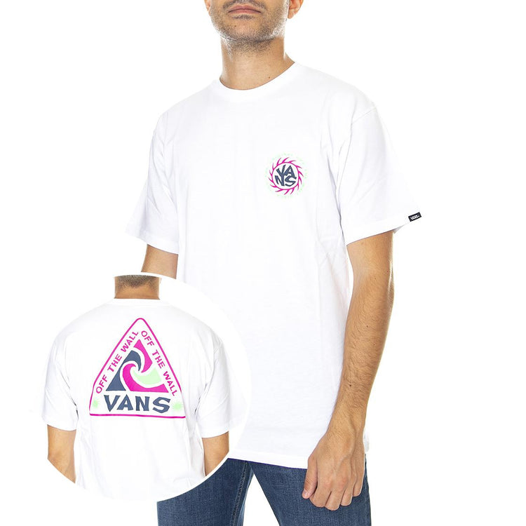 Summer Camp - Maglietta Girocollo Uomo Bianca XS VN0A7PLWWHT1  VANS 