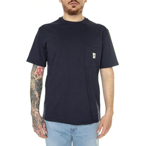 M' Basic Pocket T-Shirt Blue Opal - Maglietta Girocollo Uomo Blu 6010071-19-4120  CAT 