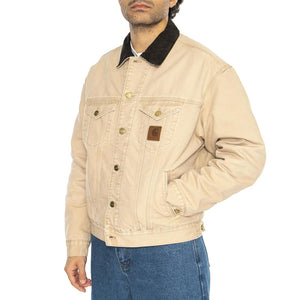 Dayton Trucker Jacket Dusty H Brown / Tobacco - Giacca Uomo Beige I034315.2N24O  CARHARTT WIP 