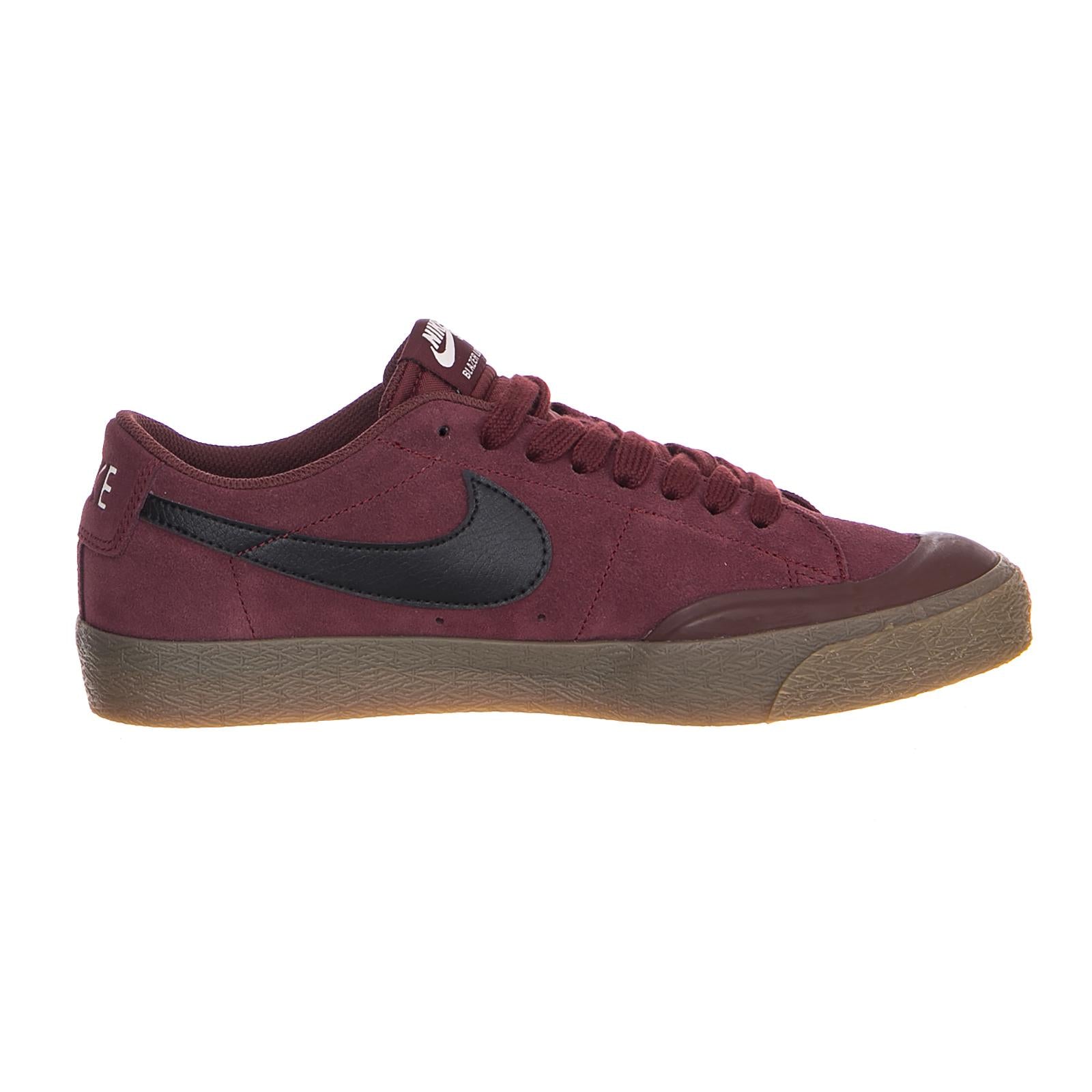 NIKE SB BLAZER ZOOM LOW XT DARK TEAM RED/BLACK-GUM LIGHT BROWN-SAIL 864348-609  NIKE 