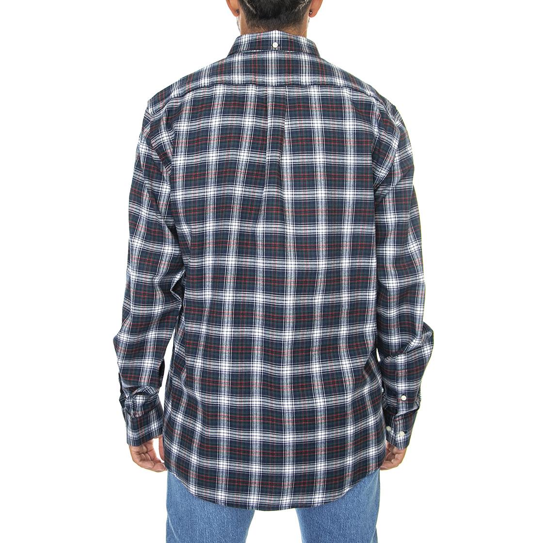 Portland Tailored Shirt Navy - Camicia Uomo Blu / Multicolore 222MMSH5241-NY91  BARBOUR 