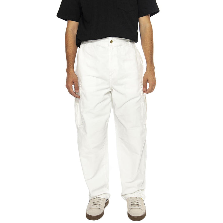Stanton Cargo Pant Wax stone washed - Pantaloni Uomo Bianchi I033825.D606  CARHARTT WIP 