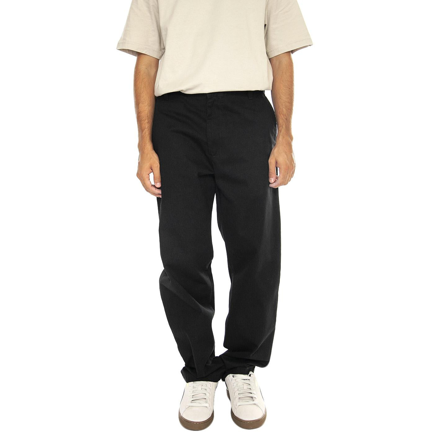 Calder Pant Black rinsed - Pantaloni Uomo Neri I030473.8902  CARHARTT WIP 