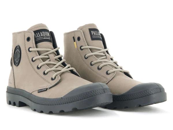Pampa Hi Supply Lth Dune - Scarpe Stringate Profilo Alto Donna Beige PAS77963-297-M  PALLADIUM 