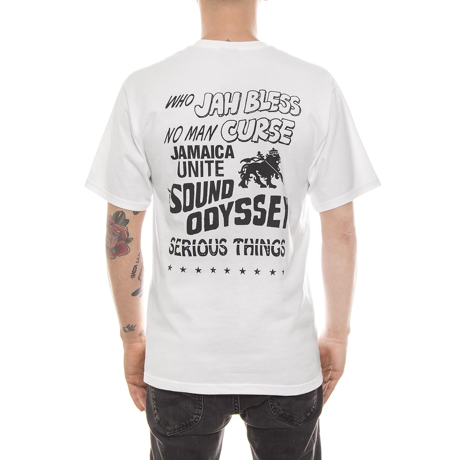 JAH BLESS TEE WHITE 1904019-WHITE  STUSSY 