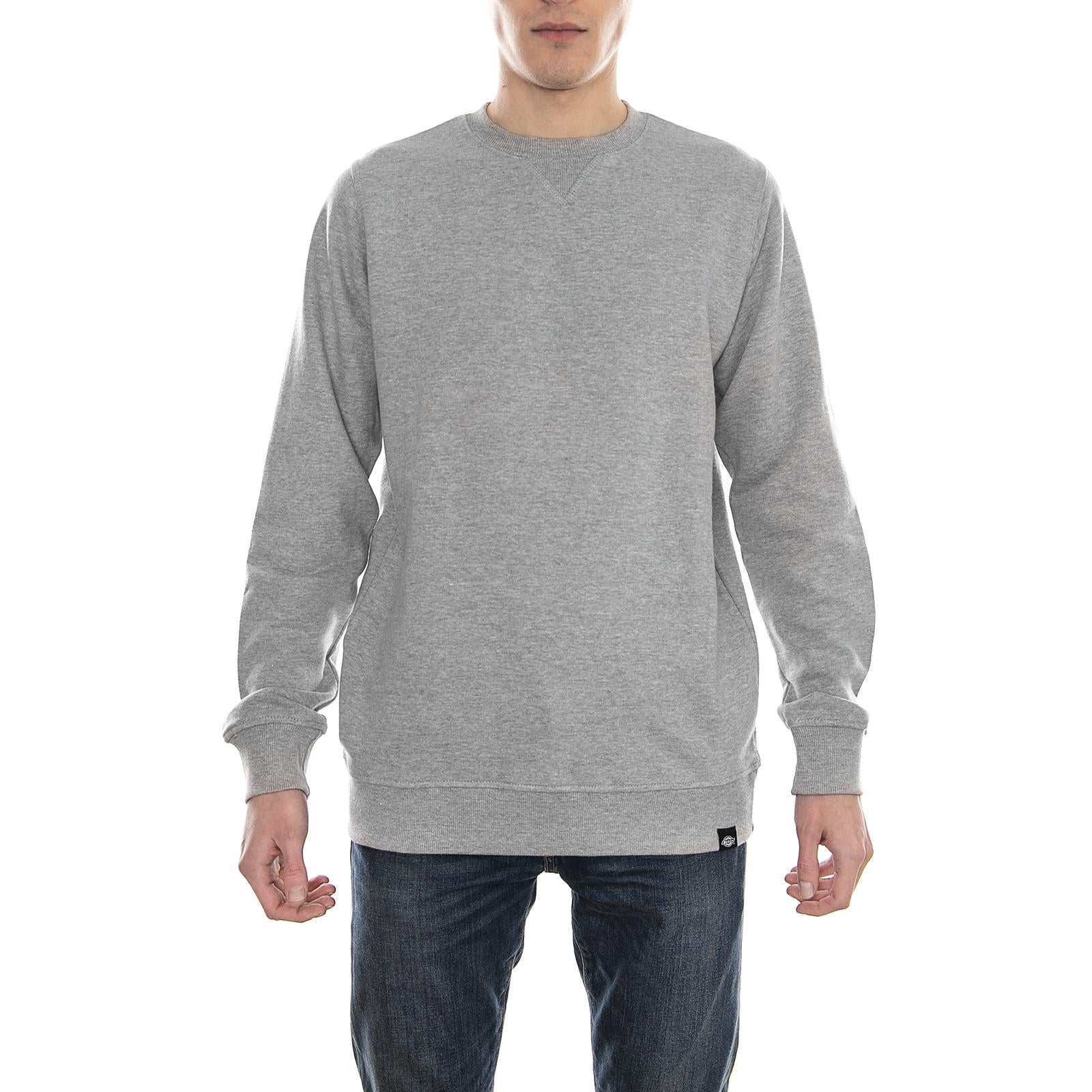 Washington Fleece Crew-Neck Sweatshirt - Melange Grey - Felpa Girocollo Uomo Grigia 02 200037-GYM . DICKIES 