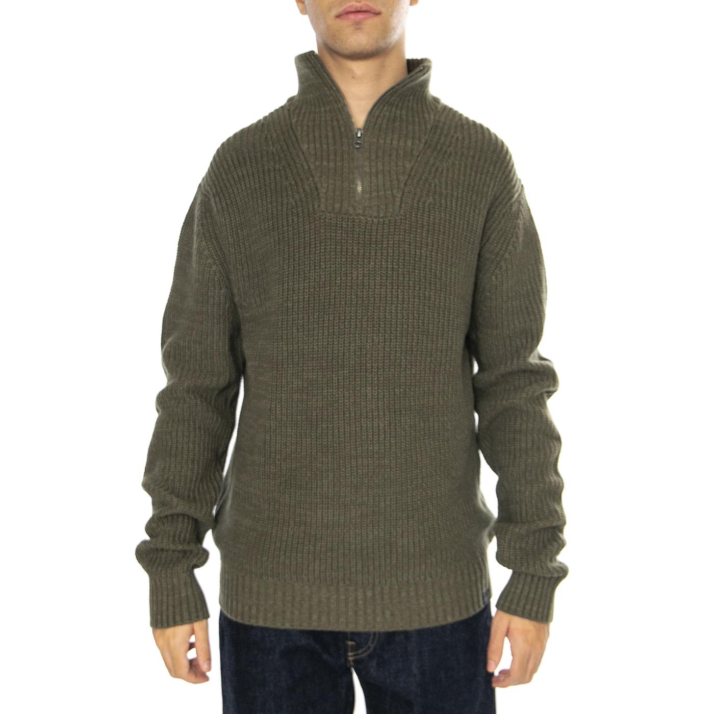 Half Zip Knit Mercantile Green - Maglione Uomo Verde 112355675-GREEN  LEE 