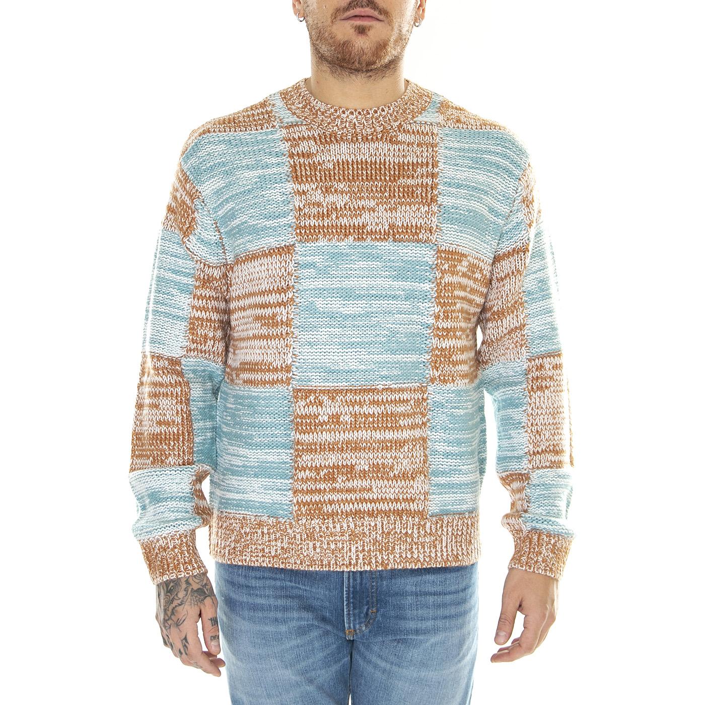 Dominic Sweater Catechu Wood Multi - Maglione Girocollo Uomo Multicolore 151000076-CTU  OBEY 