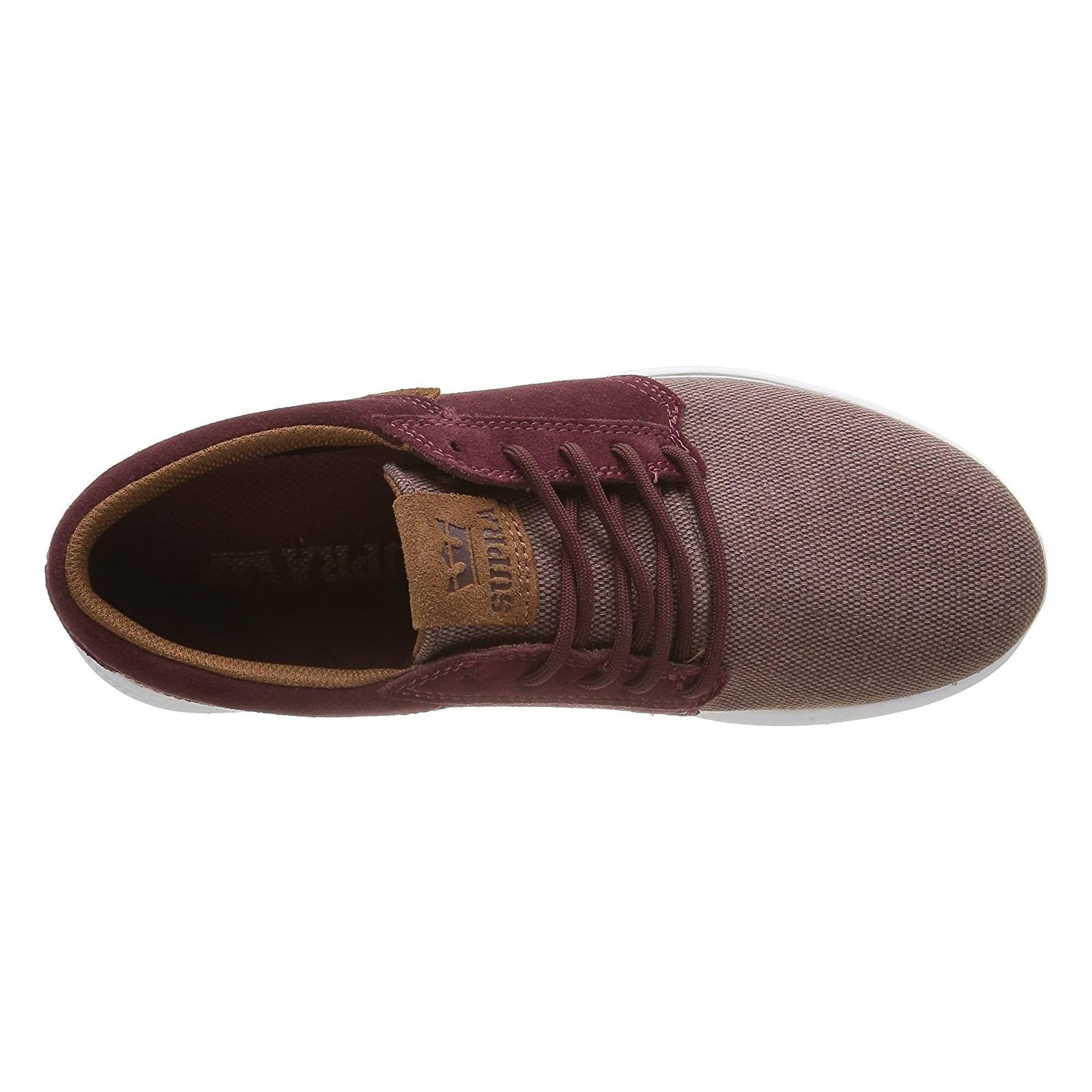 Hammer Run Scarpe - Burgundy / Brown / White Cornestone - Scarpe Basse Uomo Bordeaux 08023-652-M-652  SUPRA 
