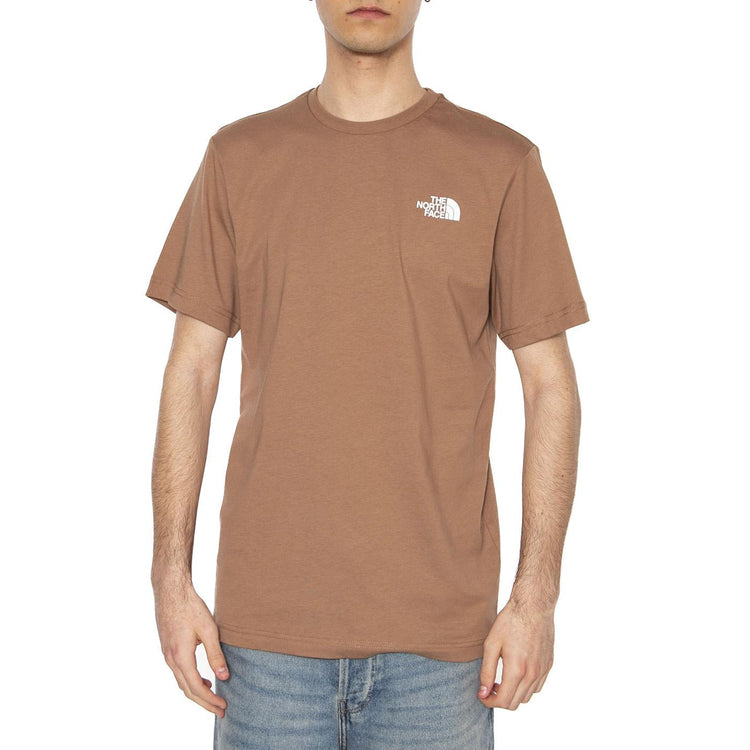 Men's S/S Box Nse Tee - Maglietta Girocollo Uomo Marrone NF0A87NPAR41  THE NORTH FACE 
