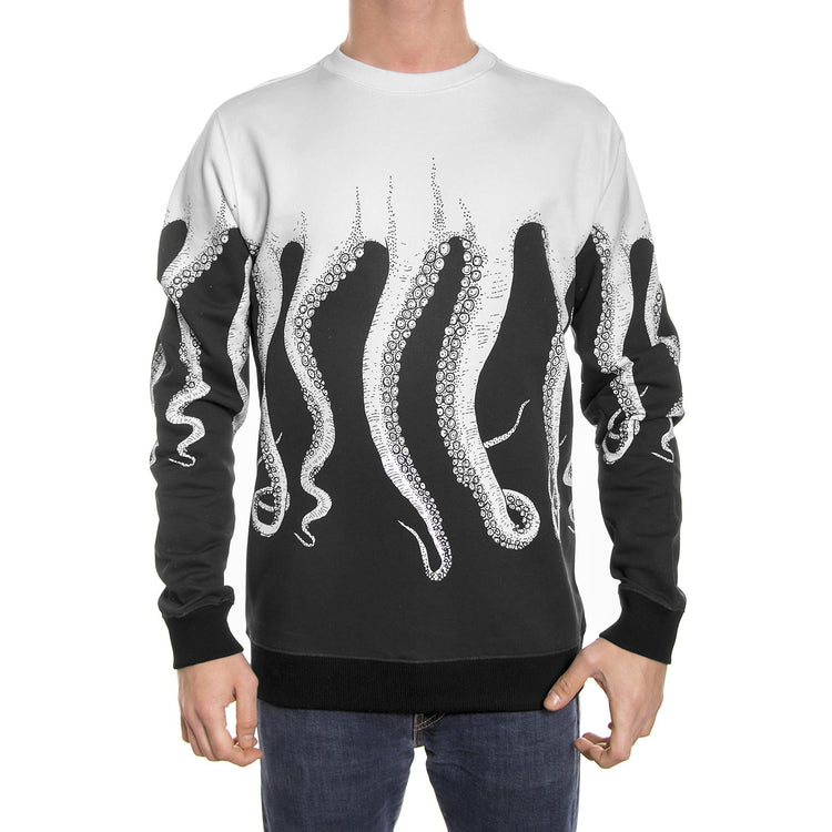 BLACK OCTOPUS CREWNECK ORIGINAL WHITE Esterno 76249_4  OCTOPUS 