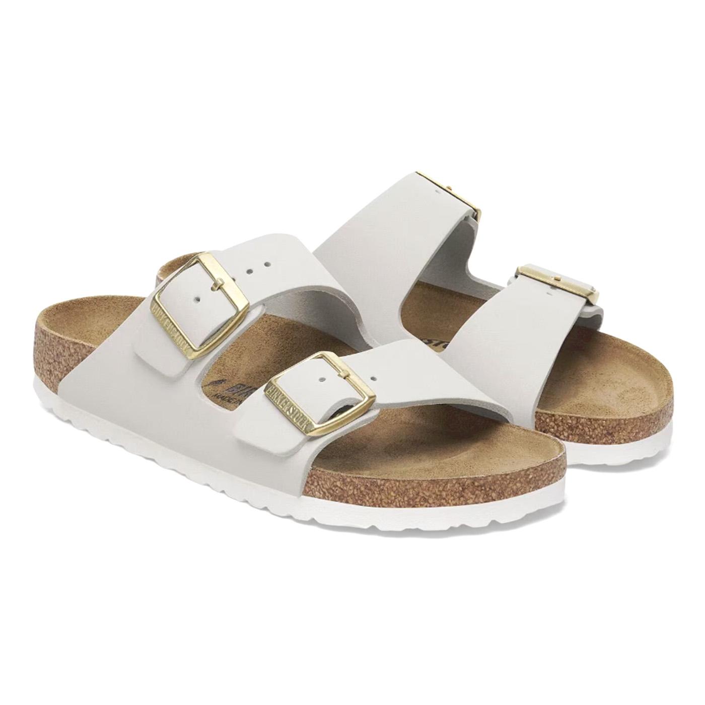 Arizona Antique White, Nubuck Leather - Sandali Donna Bianchi 1029475  BIRKENSTOCK 
