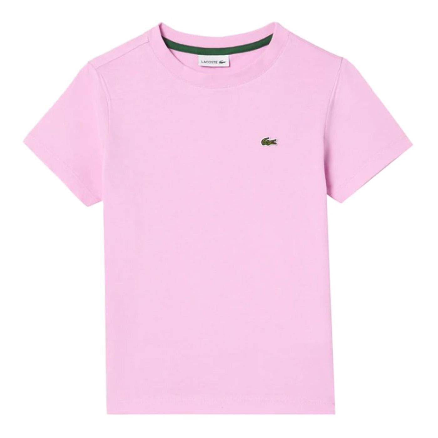 T-Shirt IXV Pink Kids - Maglietta Girocollo Bambini Rosa TJ1122-IXV  LACOSTE 