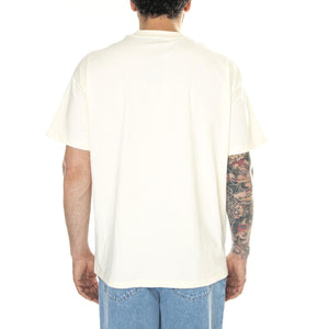 Round Tee Off White - Maglietta Girocollo Uomo Beige FNKSS24-21112  FUNKY 