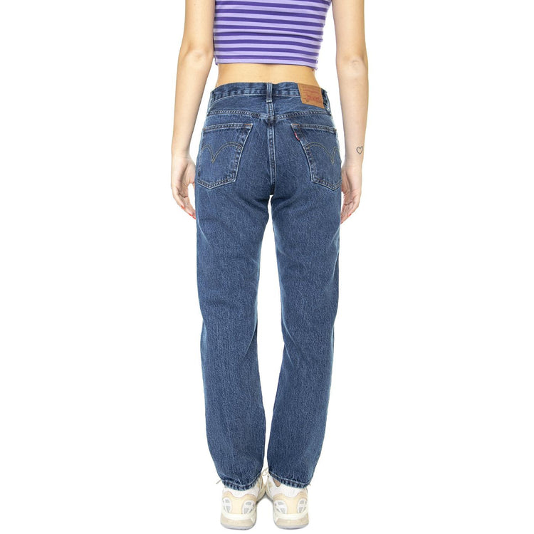 501 Crop Orinda Troy Horse Dark Indigo Flat Finish - Pantaloni Denim Jeans Donna Blu 36200-0224  LEVIS 